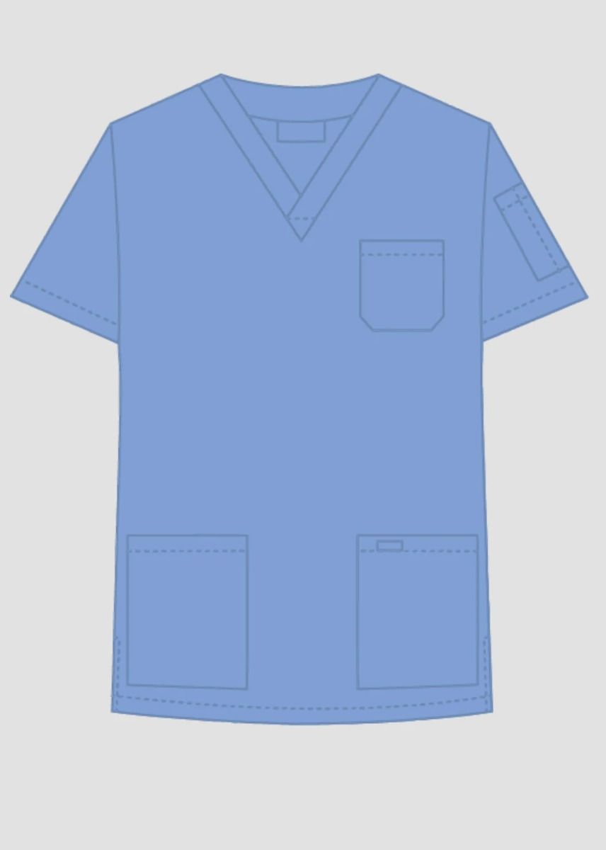 310T Unisex V-Neck Scrub Top