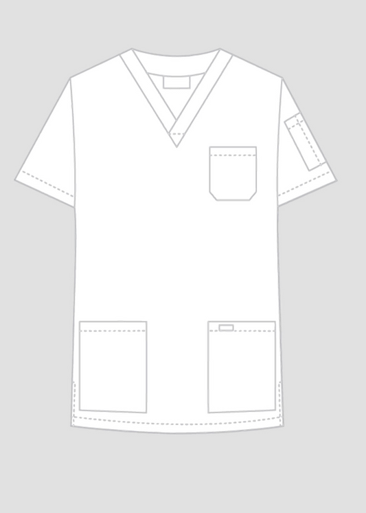 310T Unisex V-Neck Scrub Top