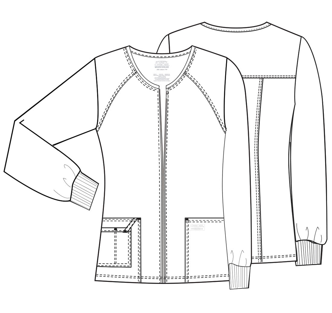 4315 Cherokee Core Stretch Zip Front Jacket