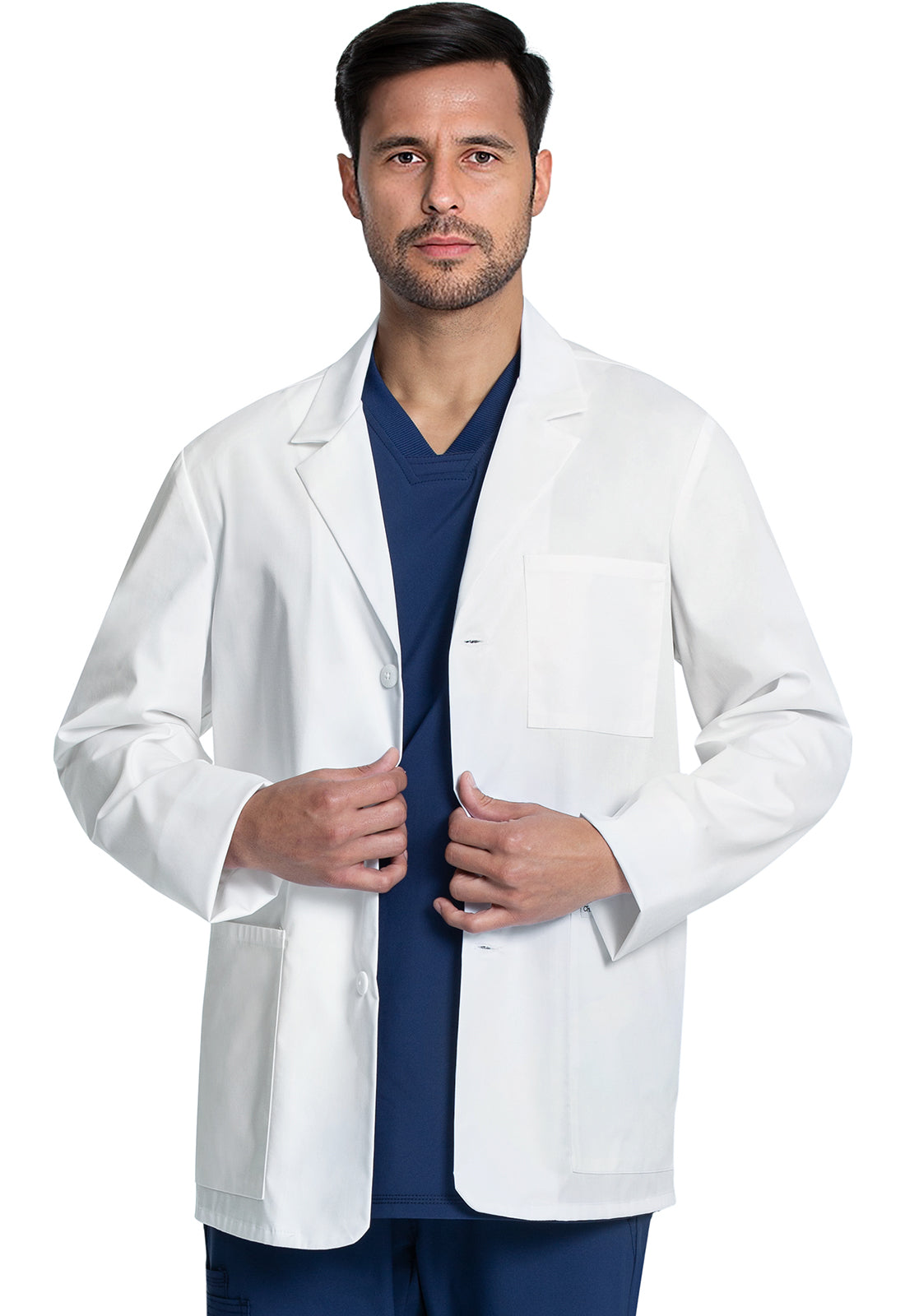 CK401 WHT PROJECT LAB 30" Men's Consultation Coat in White