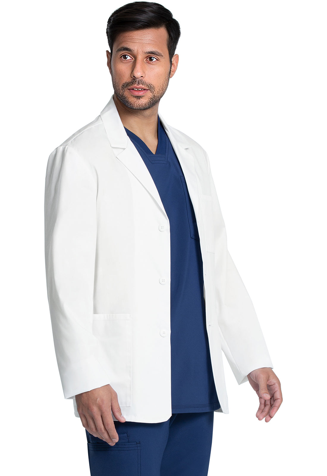 CK401 WHT PROJECT LAB 30" Men's Consultation Coat in White