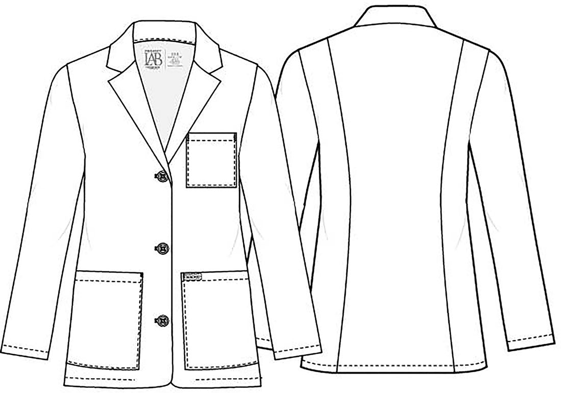 CK451 PROJECT LAB WHT28" Consultation Coat in White