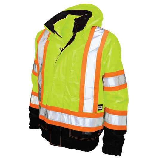 S413 - Poly Oxford 3-In-1 Safety Bomber With Fleece Liner
