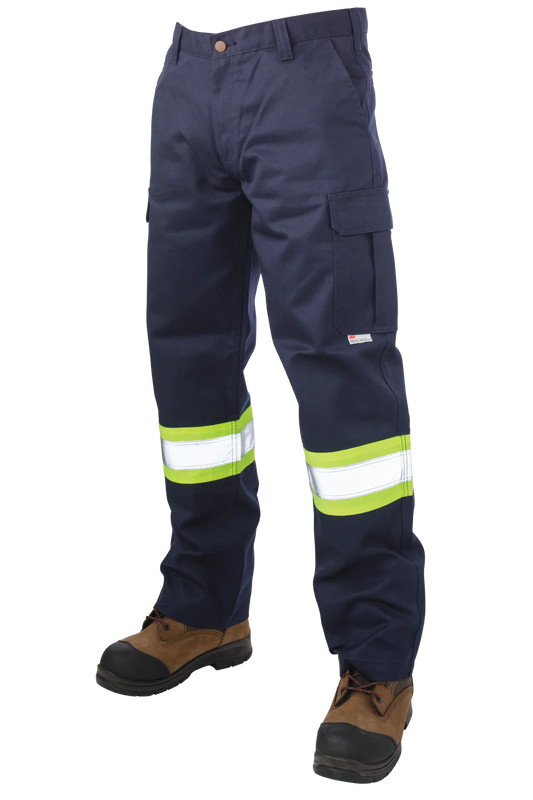 S607 Relaxed-Fit Twill Safety Cargo Utility Pant