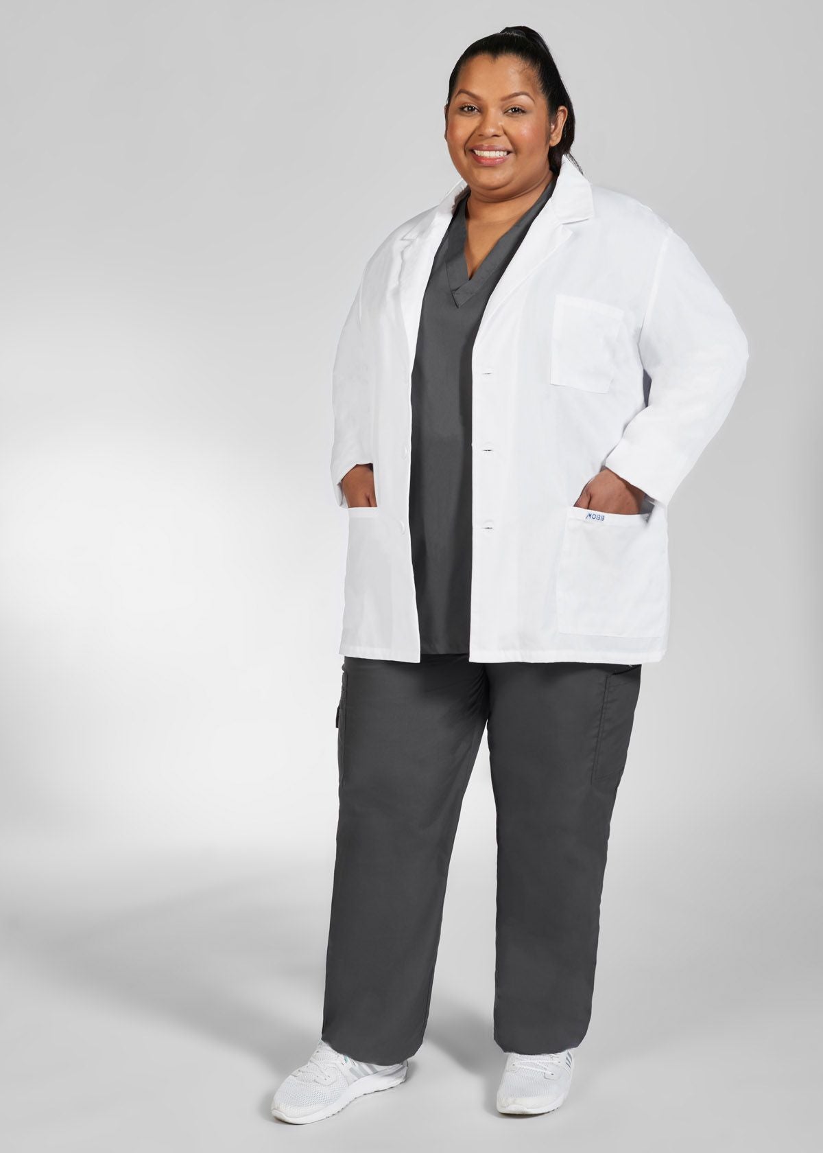 L203 Unisex Half Length Lab Coat