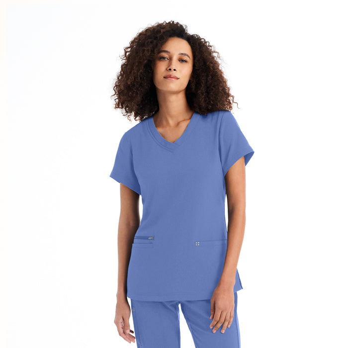 3-Pocket V-Neck Scrub Top WT127
