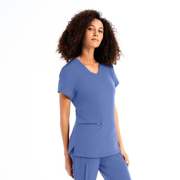 3-Pocket V-Neck Scrub Top WT127