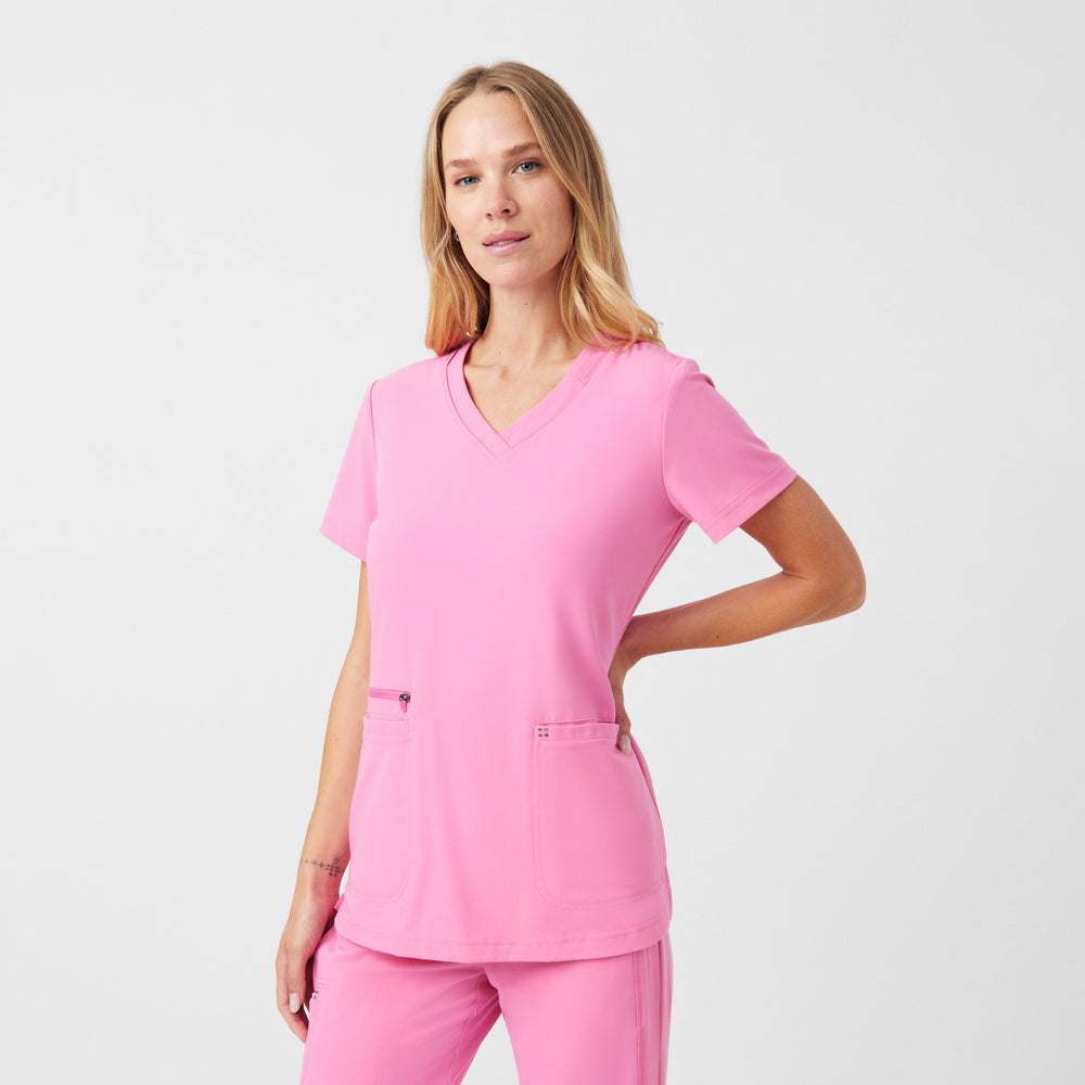 3-Pocket V-Neck Scrub Top WT127