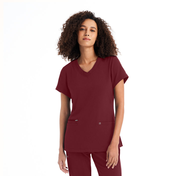 3-Pocket V-Neck Scrub Top WT127