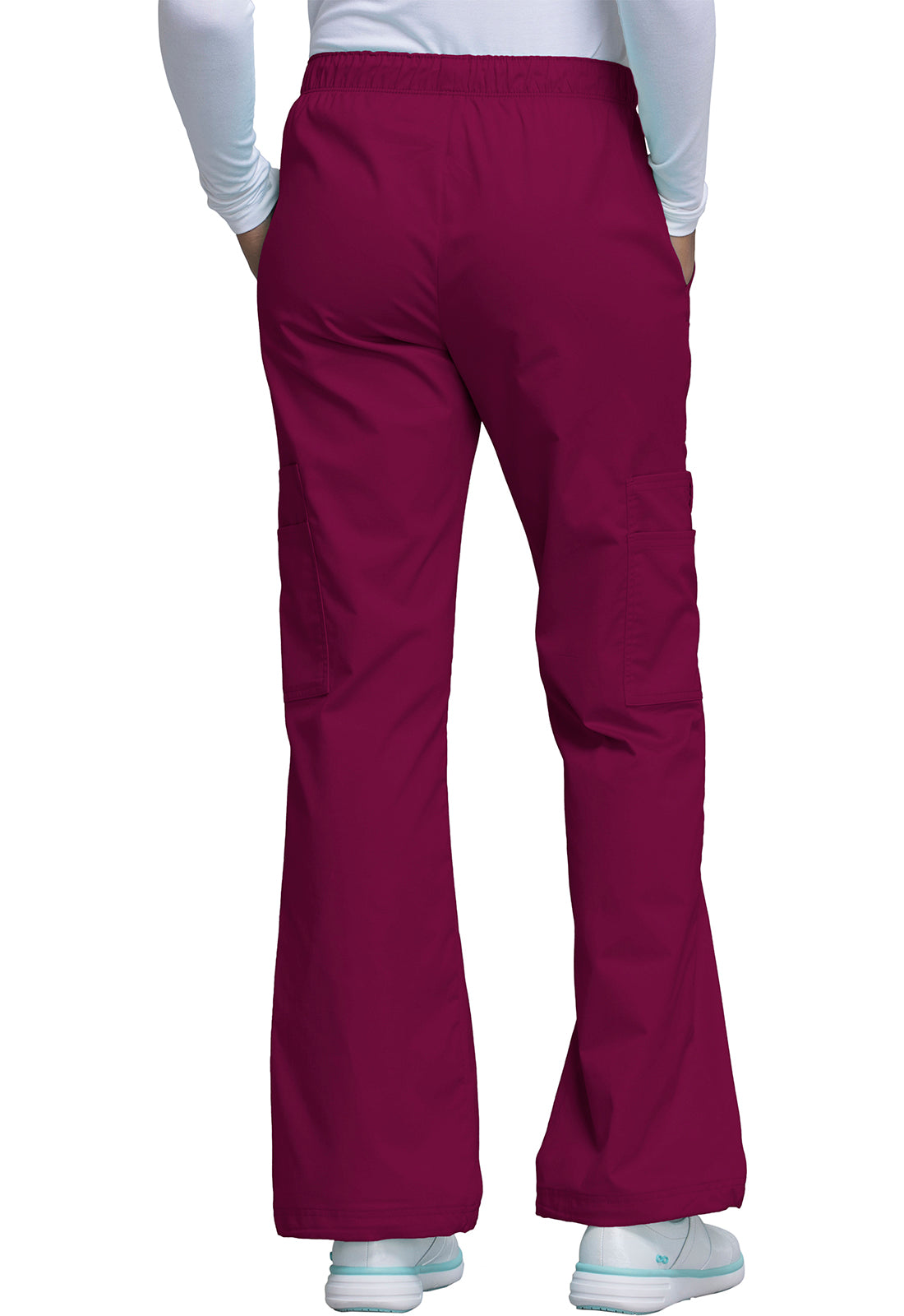 4005 Cherokee CORE STRETCH Ladies Pull-On Cargo Petite Inseam: 28.5