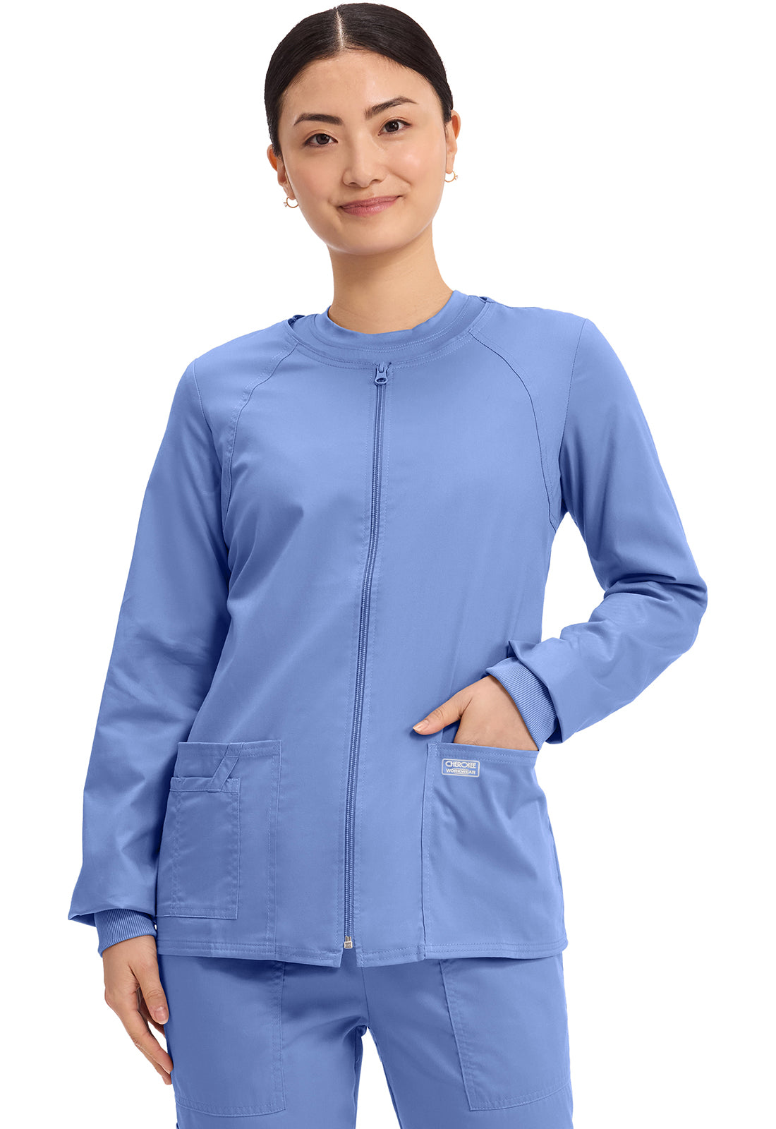 4315  Cherokee Core Stretch Zip Front Jacket