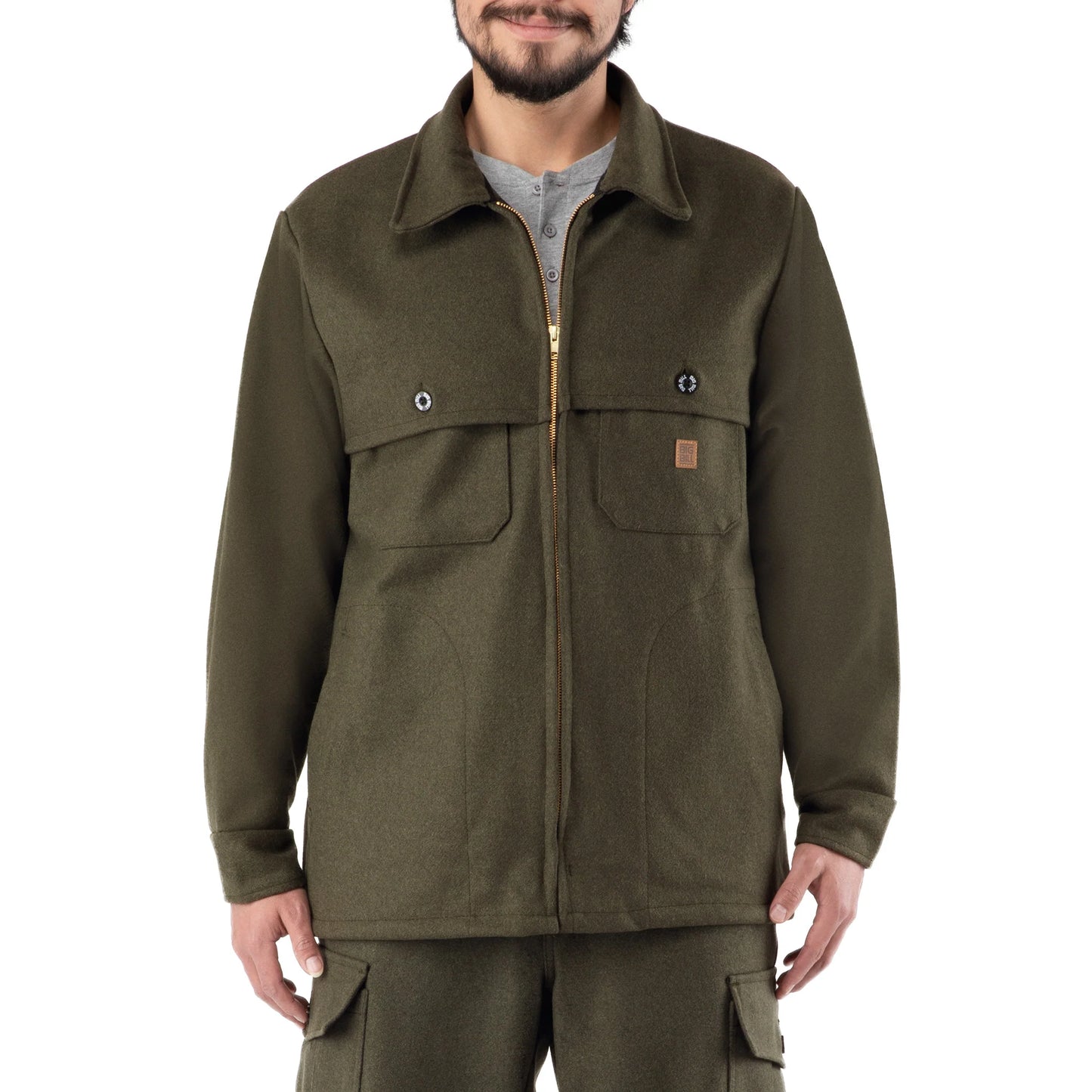 461MER Merino Wool Zip Front Jacket