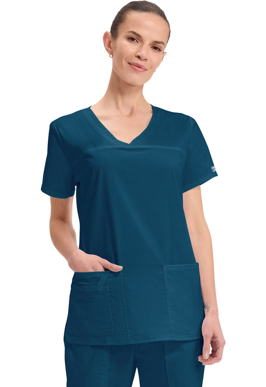4727 Cherokee Core Stretch Scrub Top Ladies
