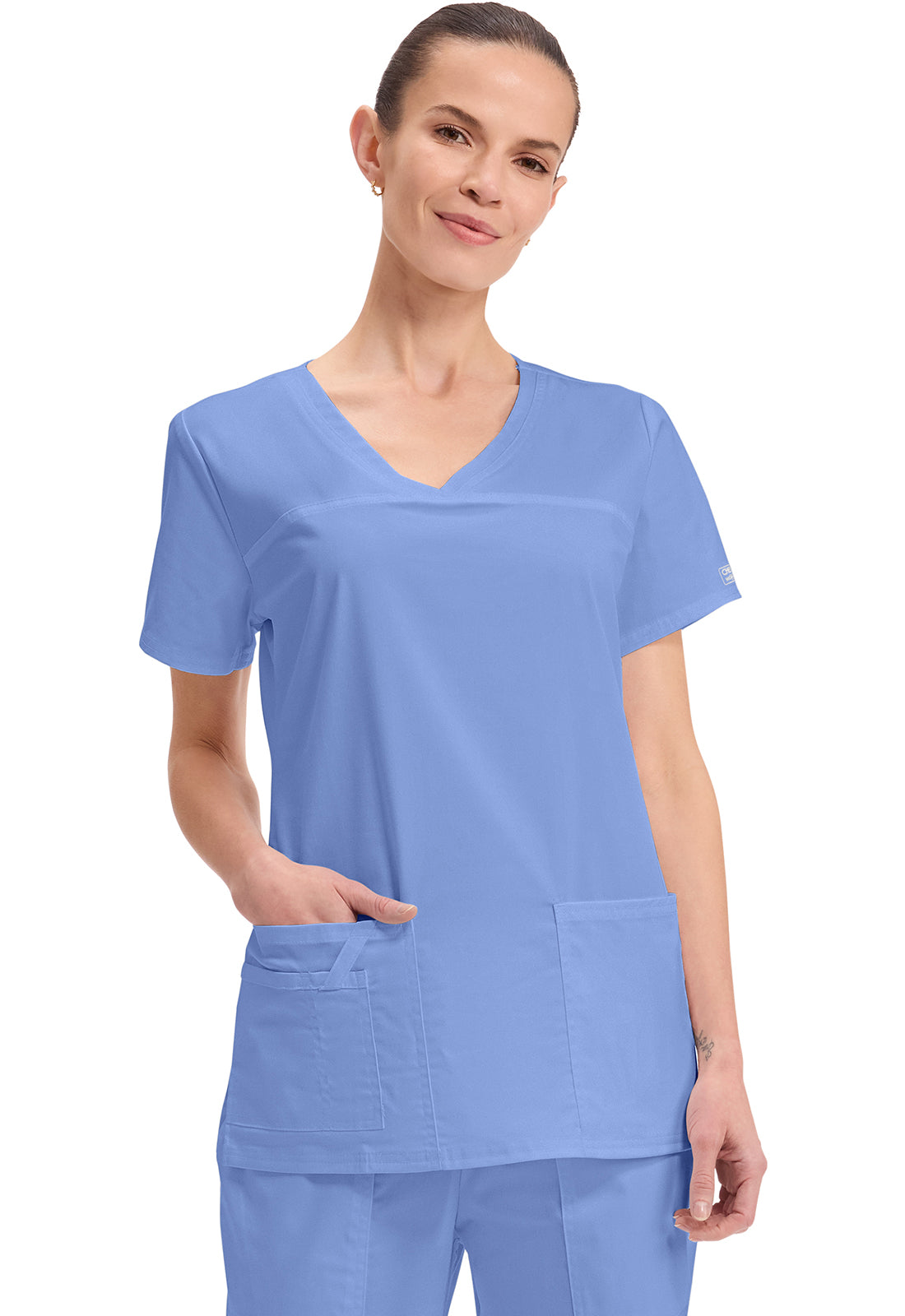4727 Cherokee Core Stretch Scrub Top Ladies