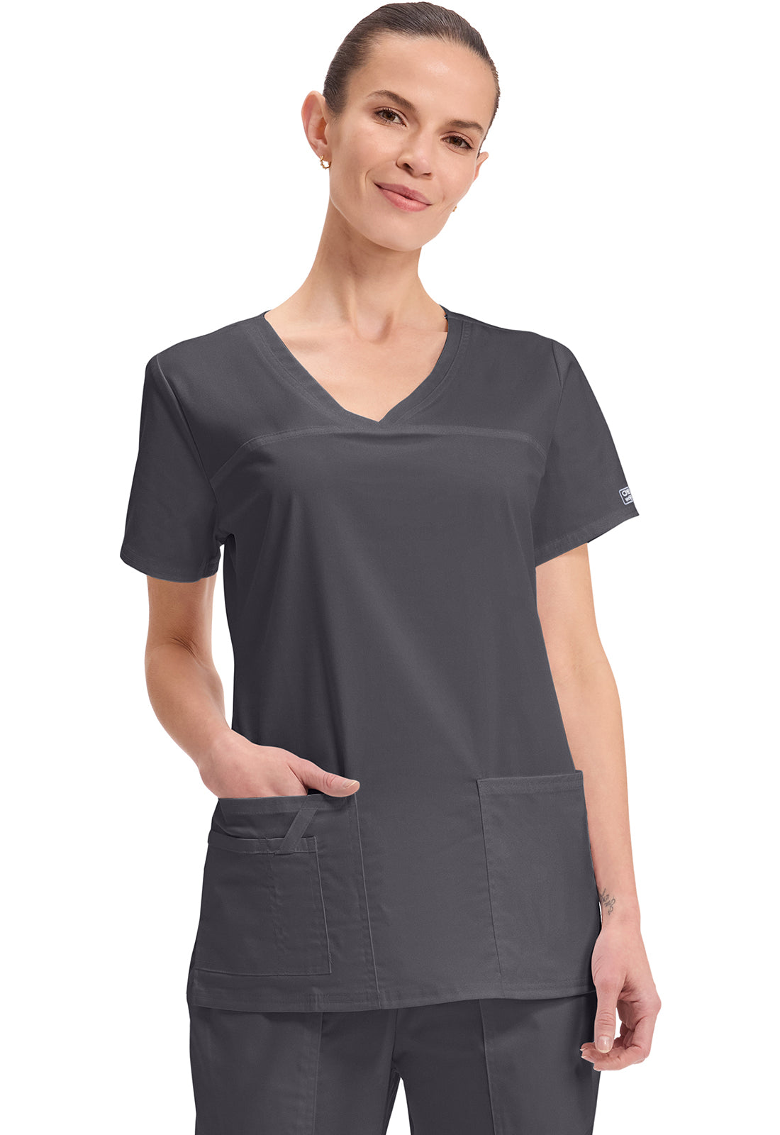 4727 Cherokee Core Stretch Scrub Top Ladies
