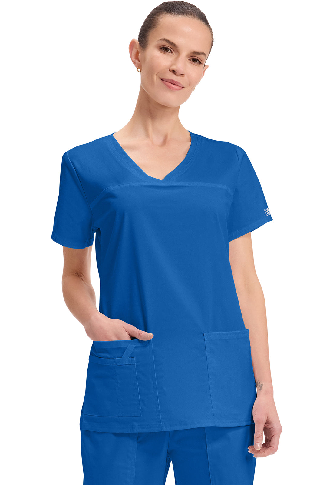 4727 Cherokee Core Stretch Scrub Top Ladies