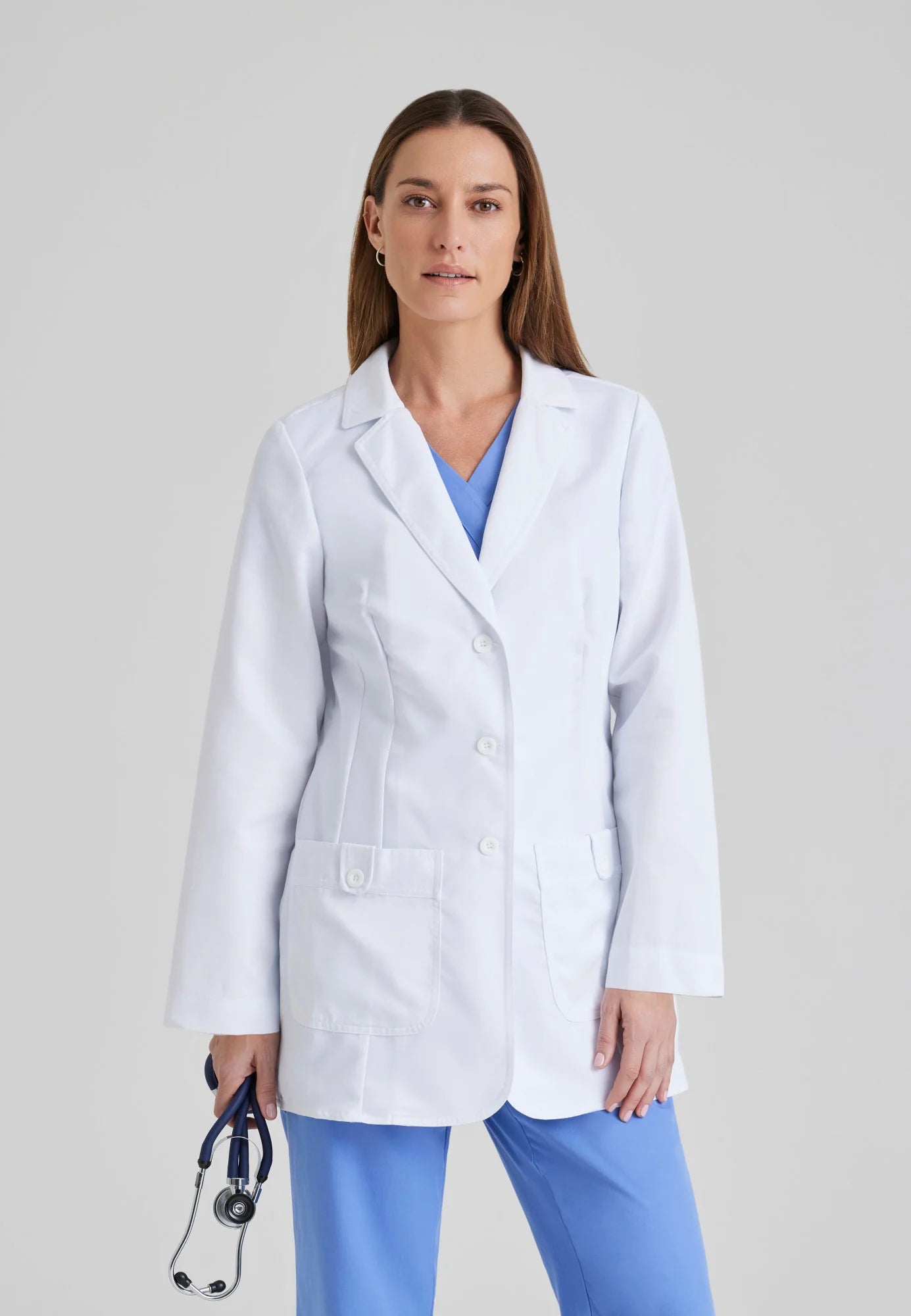 7446 Hannah Lab Coat - White Coat – My Store