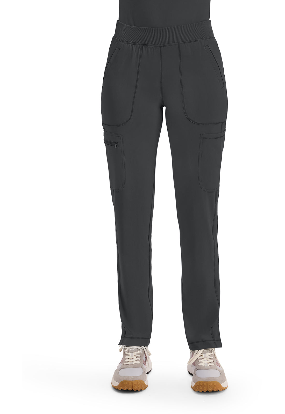CK065A Mid Rise Tapered Leg Pull on Pant