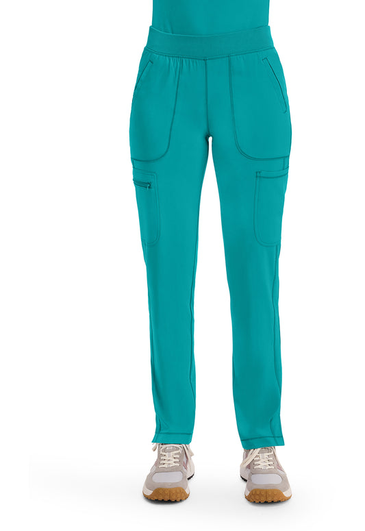 CK065A Mid Rise Tapered Leg Pull on Pant