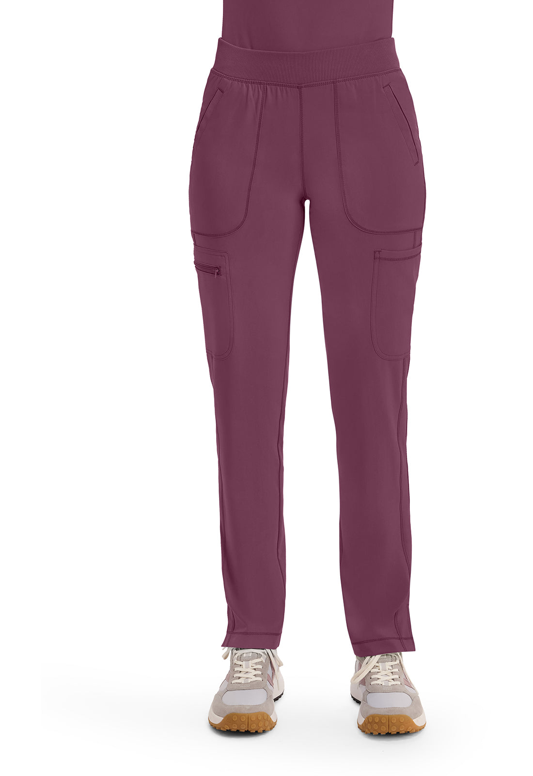 CK065A Mid Rise Tapered Leg Pull on Pant