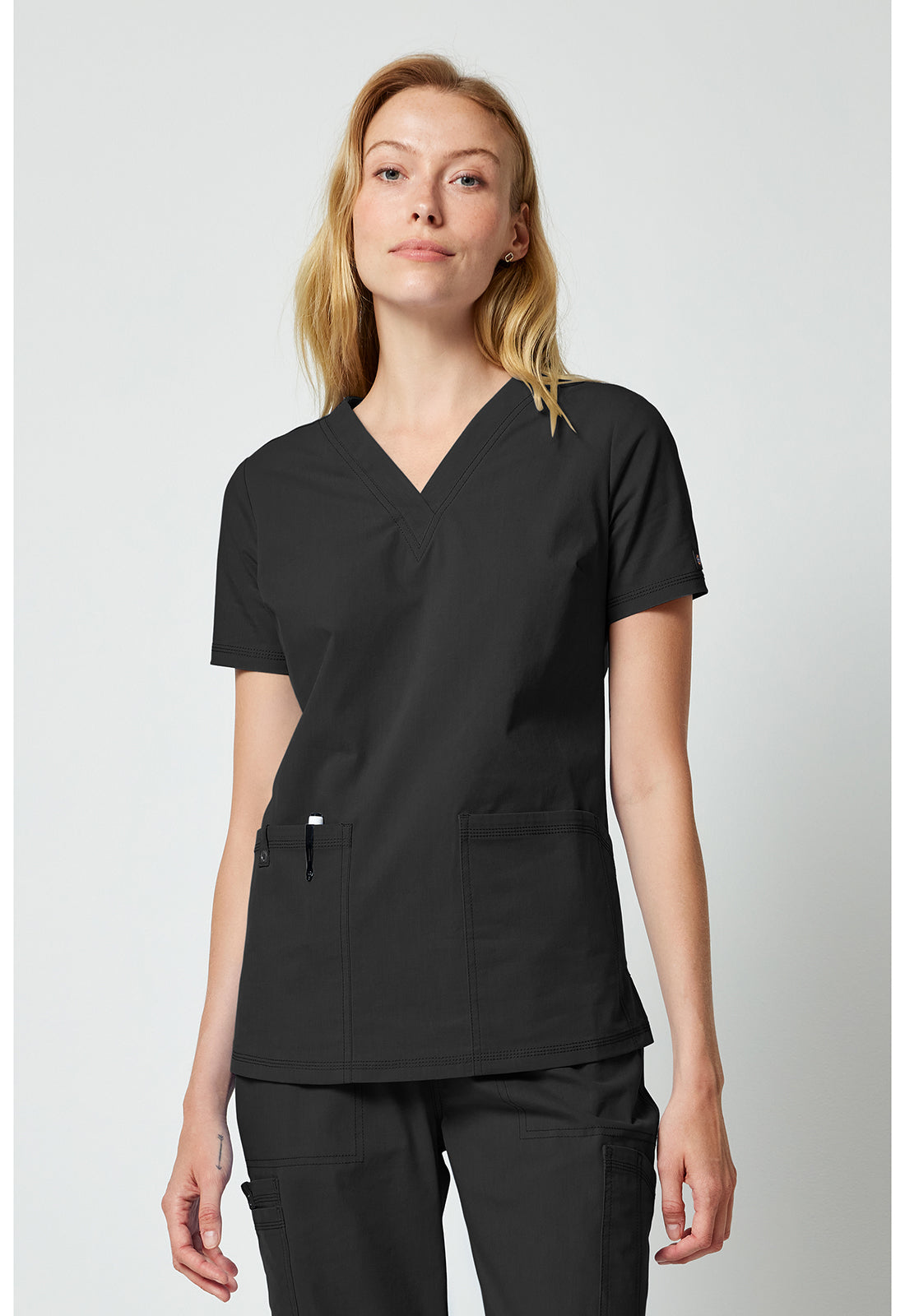 DK856 Dickies  Women's V-neck