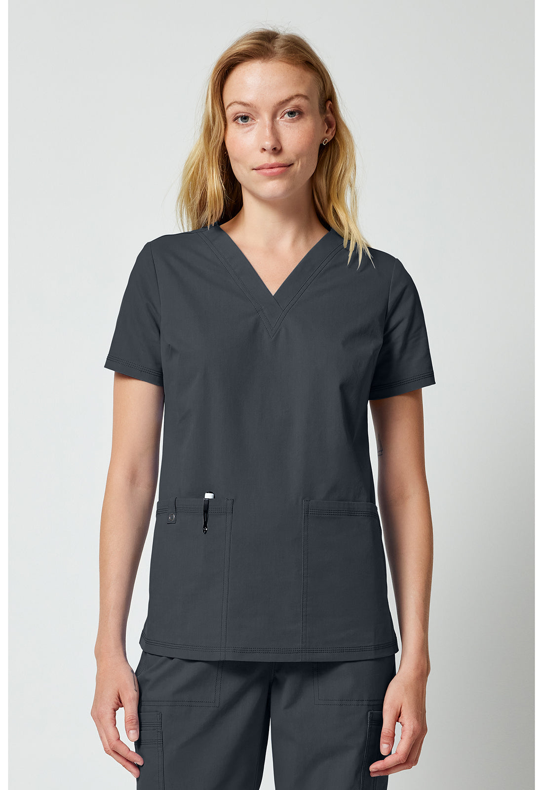 DK856 Dickies  Women's V-neck