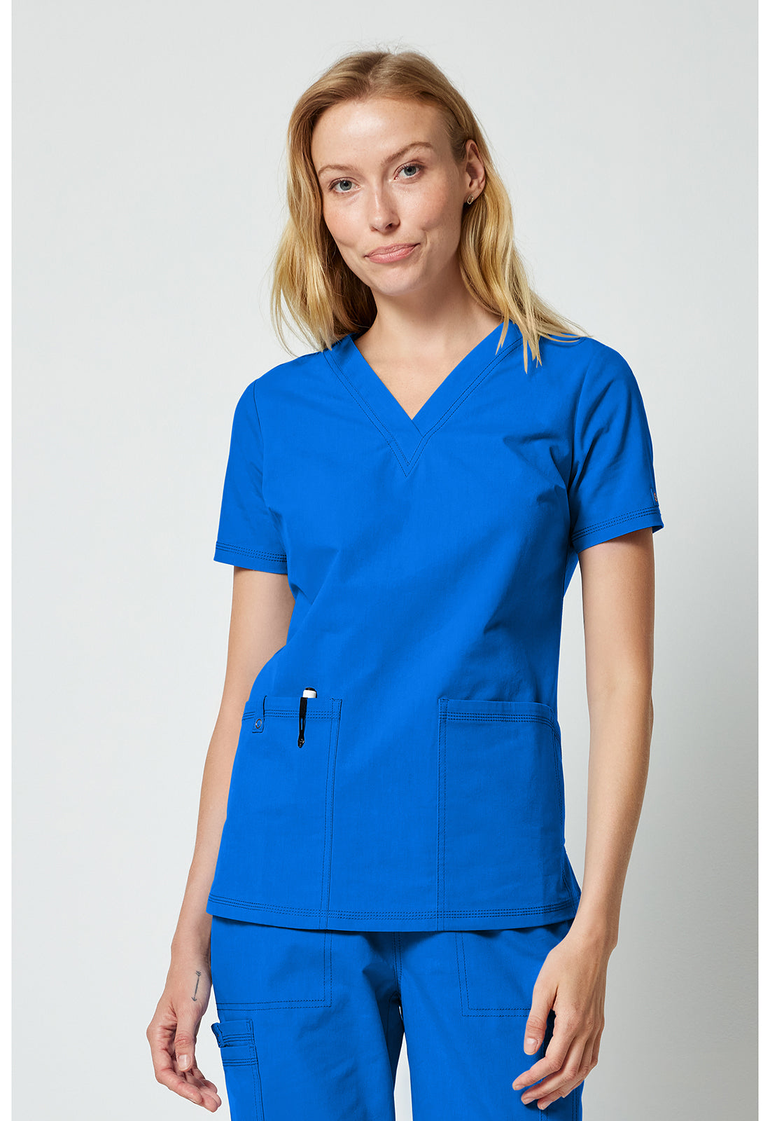 DK856 Dickies  Women's V-neck