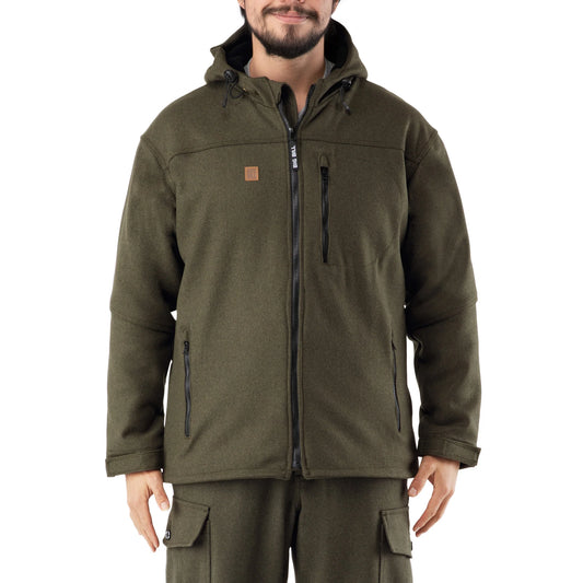 JKTMER Hooded Merino Wool Jacket