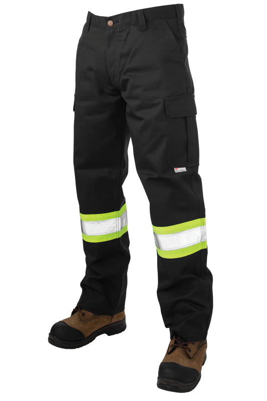 S607 Relaxed-Fit Twill Safety Cargo Utility Pant
