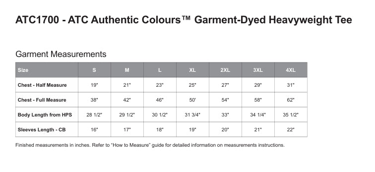 ATC1700 GARMENT-DYED HEAVYWEIGHT TEE