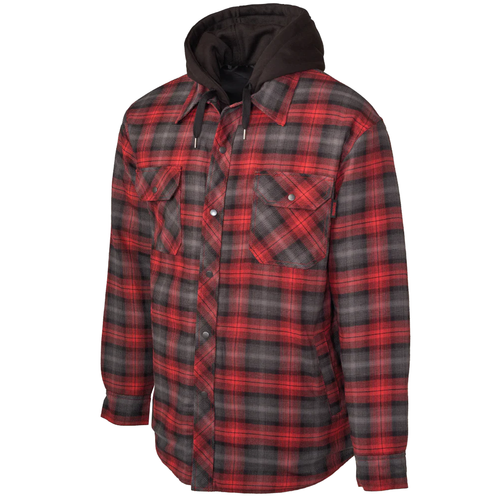 WS06 - Quilt-Lined Hooded Flannel Jac-Shirt