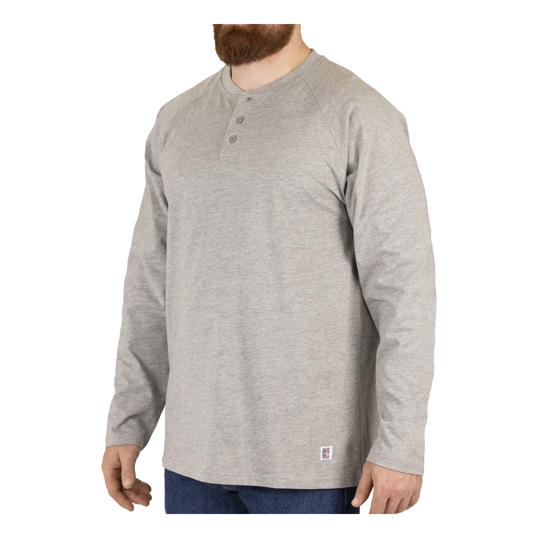 CK15 BIG BILL® Heavyweight Long Sleeve Henley T-shirt
