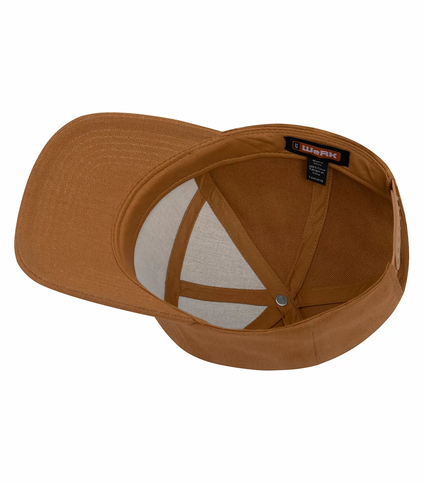 WeRK1332 ATC WeRK™ CANVAS 7-PANEL SNAPBACK CAP.
