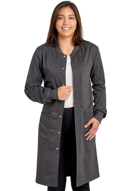 Picture of WW350 - Unisex 40"  Snap Front Lab Coat