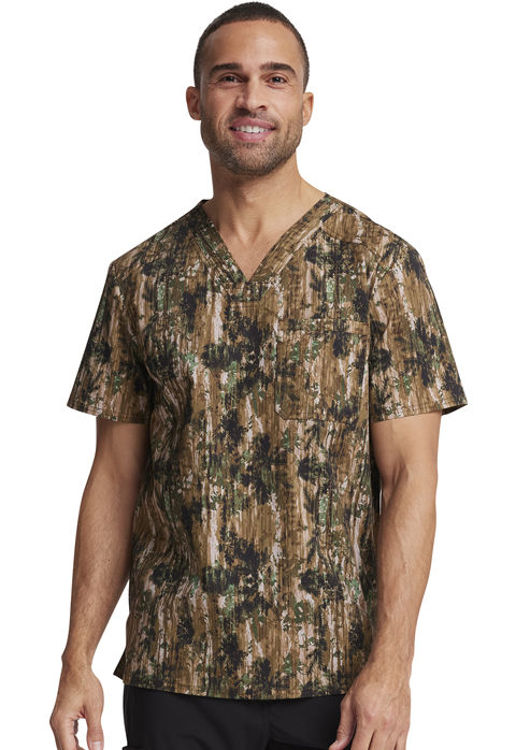 Picture of CK692 - Men's V-Neck Print Top
