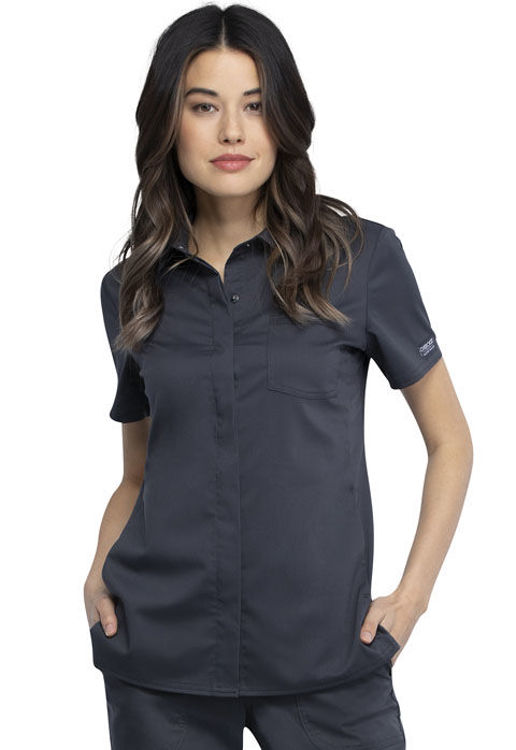 Picture of WW669 - Hidden Snap Front Collar Shirt