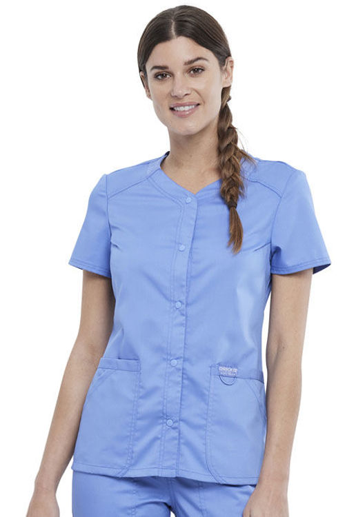 Picture of WW622 - Snap Front V-Neck Top