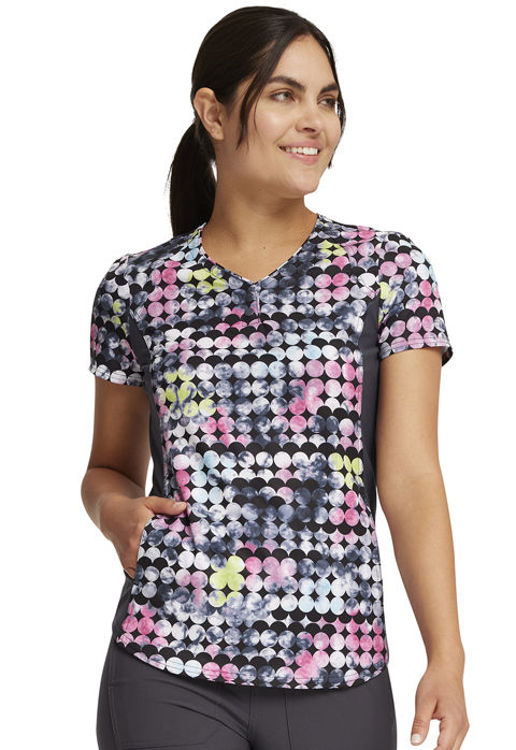 Picture of CK732 - V-Neck Print Top