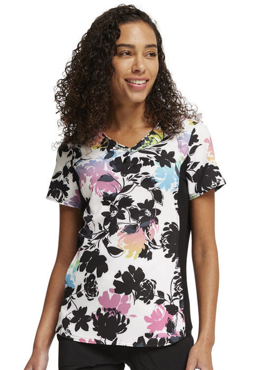Picture of CK732 - V-Neck Print Top