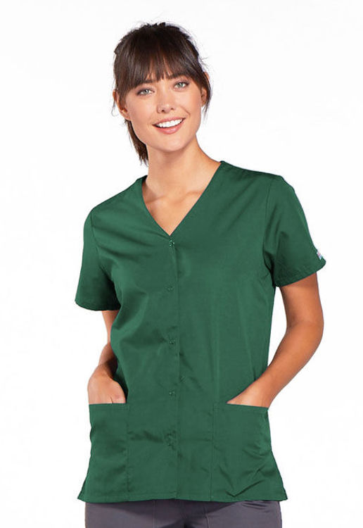 Picture of 4770 - Snap Front V-Neck Top