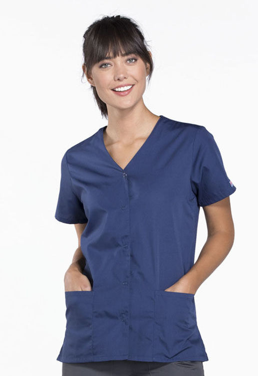 Picture of 4770 - Snap Front V-Neck Top