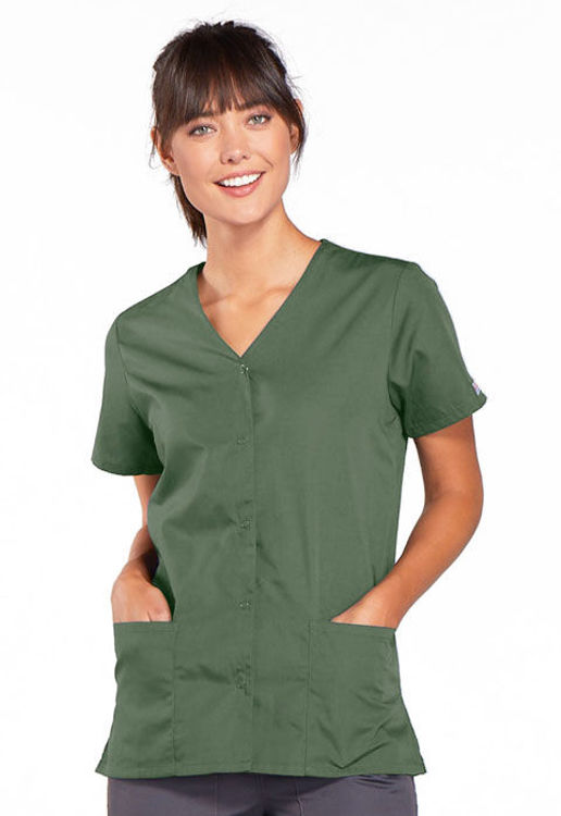 Picture of 4770 - Snap Front V-Neck Top