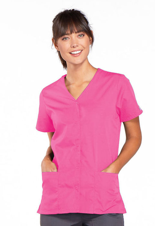 Picture of 4770 - Snap Front V-Neck Top