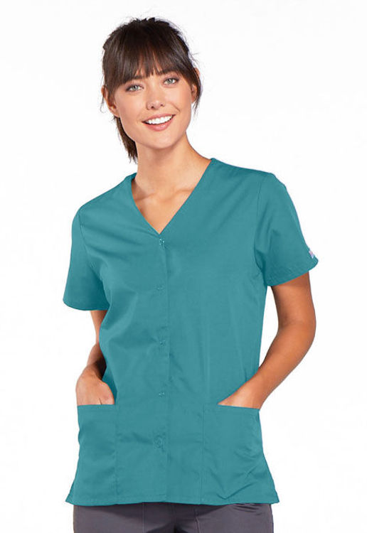 Picture of 4770 - Snap Front V-Neck Top