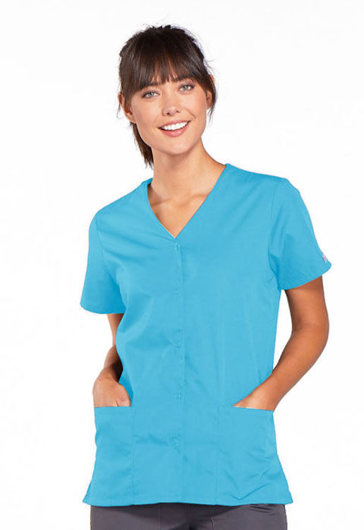 Picture of 4770 - Snap Front V-Neck Top