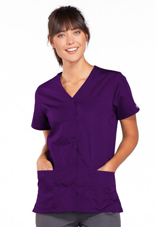 Picture of 4770 - Snap Front V-Neck Top