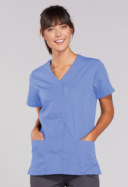 Picture of 4770 - Snap Front V-Neck Top