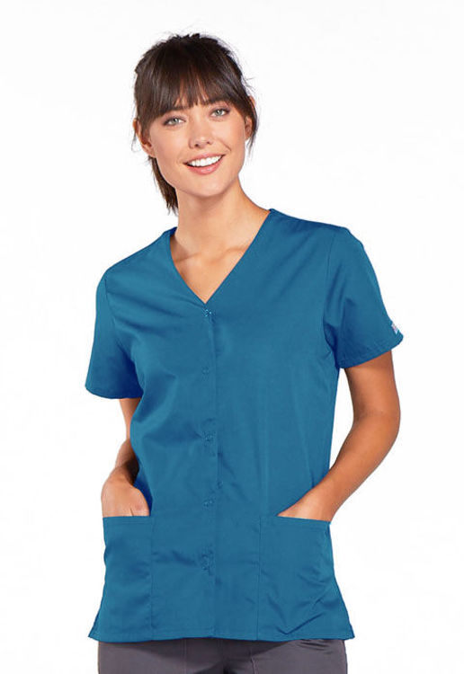 Picture of 4770 - Snap Front V-Neck Top