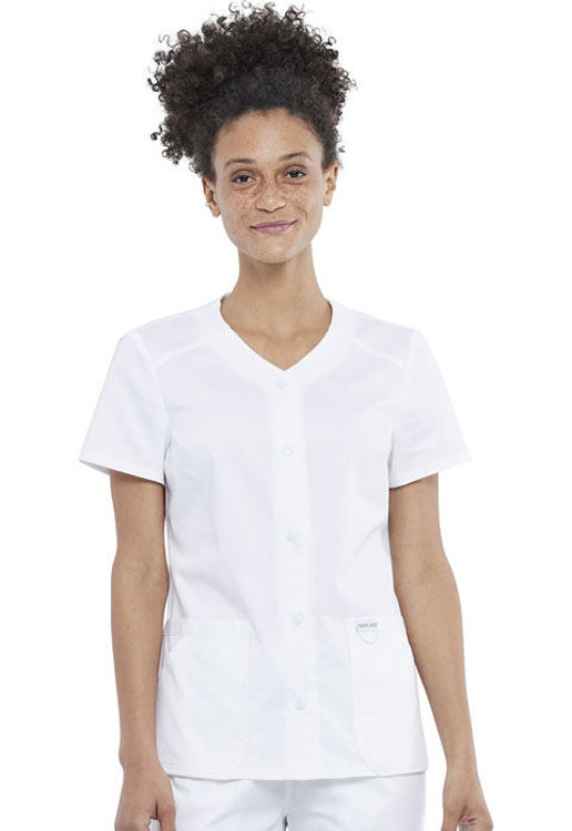 Picture of WW622 - Snap Front V-Neck Top