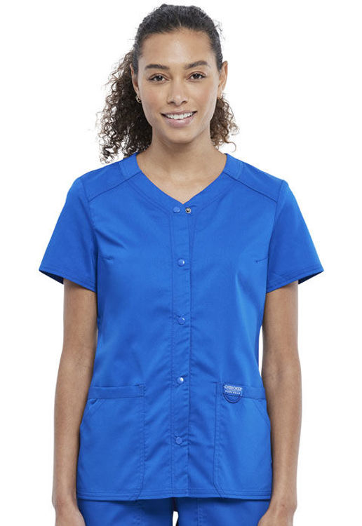 Picture of WW622 - Snap Front V-Neck Top